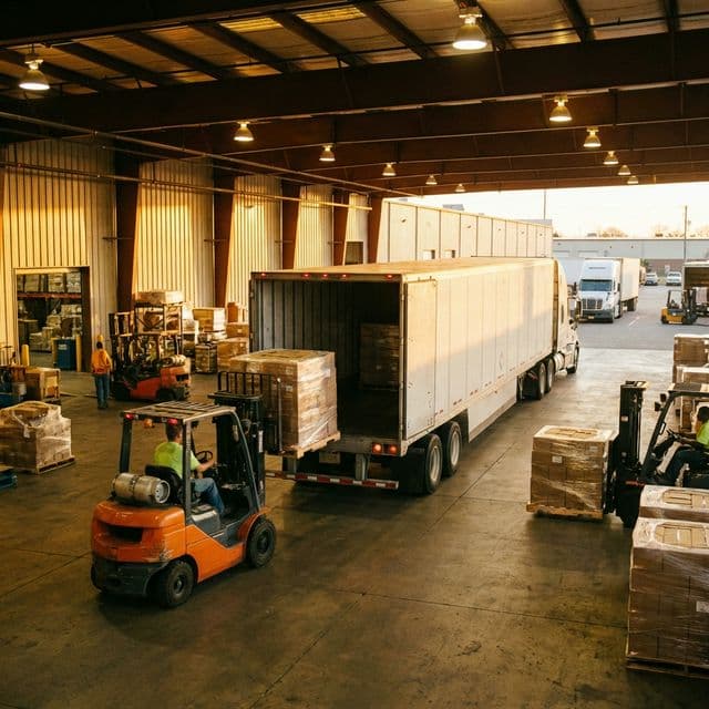 Freight loading dock
